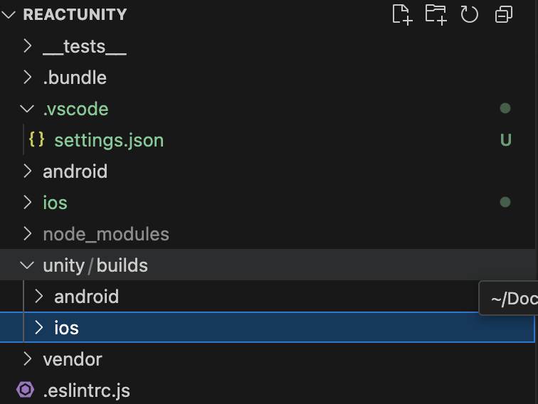 ReactNative folders setup