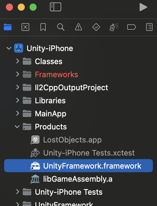Built from XCode