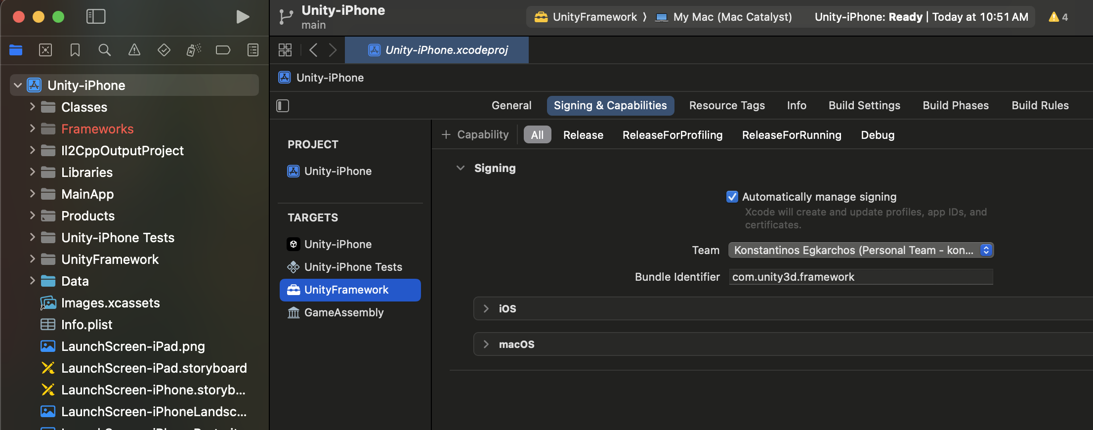 XCode sign