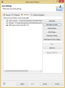 Adding libraries to Eclipse