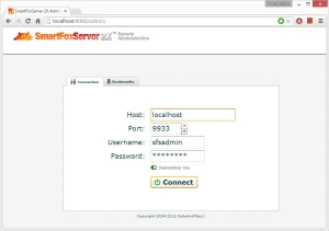 SmartFox log in